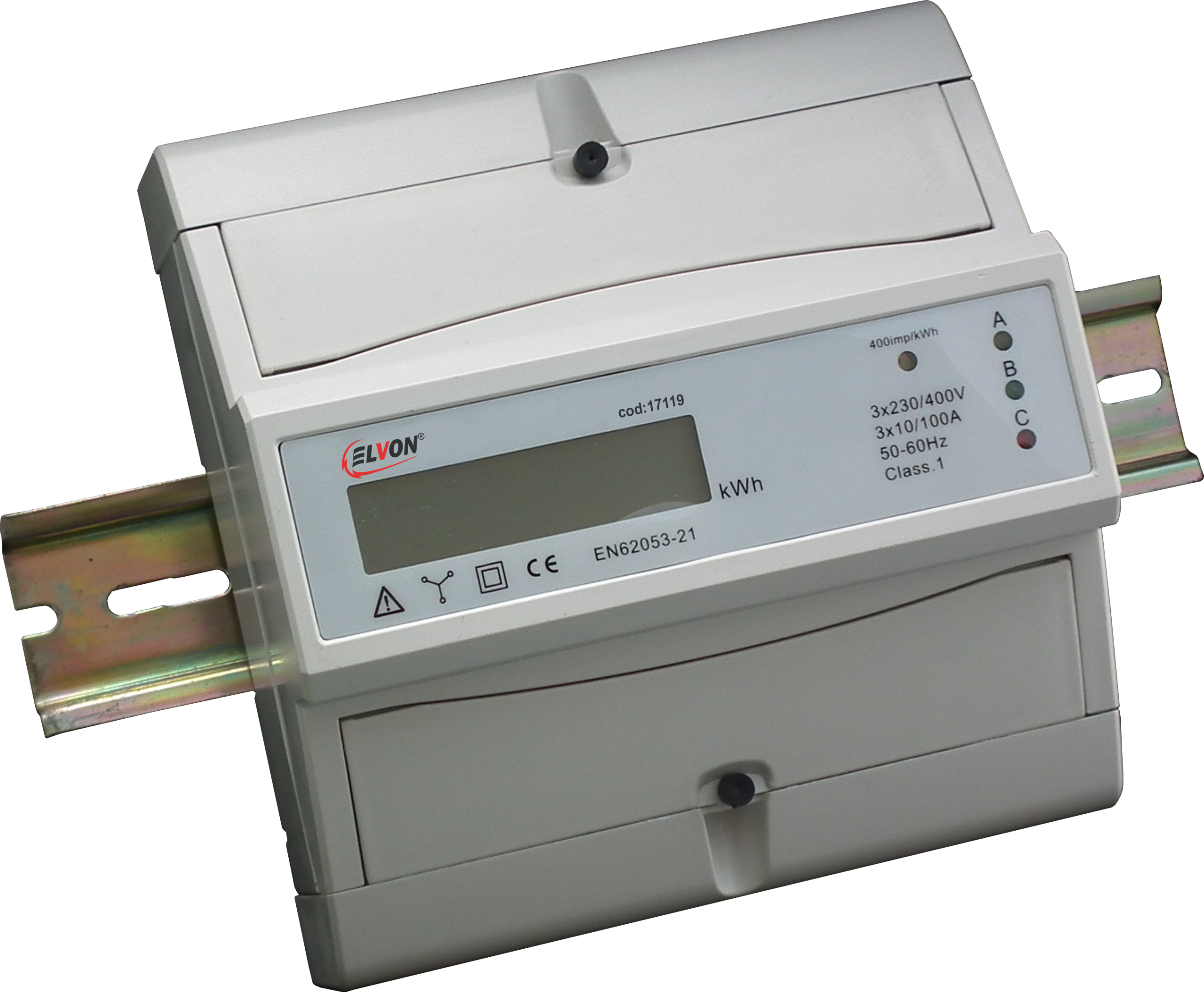 CONTOR ELECTRIC DIGITAL TRIFAZAT 10(100)A 3X230/400V AC 7M/DIN CONTOR ELECTRIC DIGITAL TRIFAZAT 10(100)A 3X230/400V AC 7M/DIN - imagine 1
