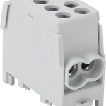 BLOC DISTRIBUITOR MONOFAZAT GRI 100A in:1x25 /out:1x25/2x16 mm2