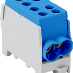 BLOC DISTRIBUITOR MONOFAZAT ALBASTRU 125A in:1x35/out:1x35/2x25 mm2