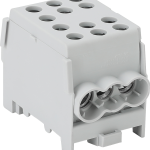 BLOC DISTRIBUITOR MONOFAZAT GRI 125A in:1x35/out:1x35/4x25 mm2
