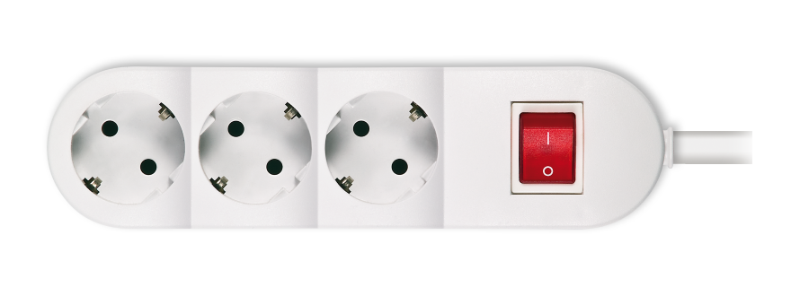 PRELUNGITOR 3xSCHUKO CU INTRERUPATOR 3,6kW 16A 3x1.5mm,1.5m ALB PRELUNGITOR 3xSCHUKO CU INTRERUPATOR 3,6kW 16A 3x1.5mm,1.5m ALB - imagine 1