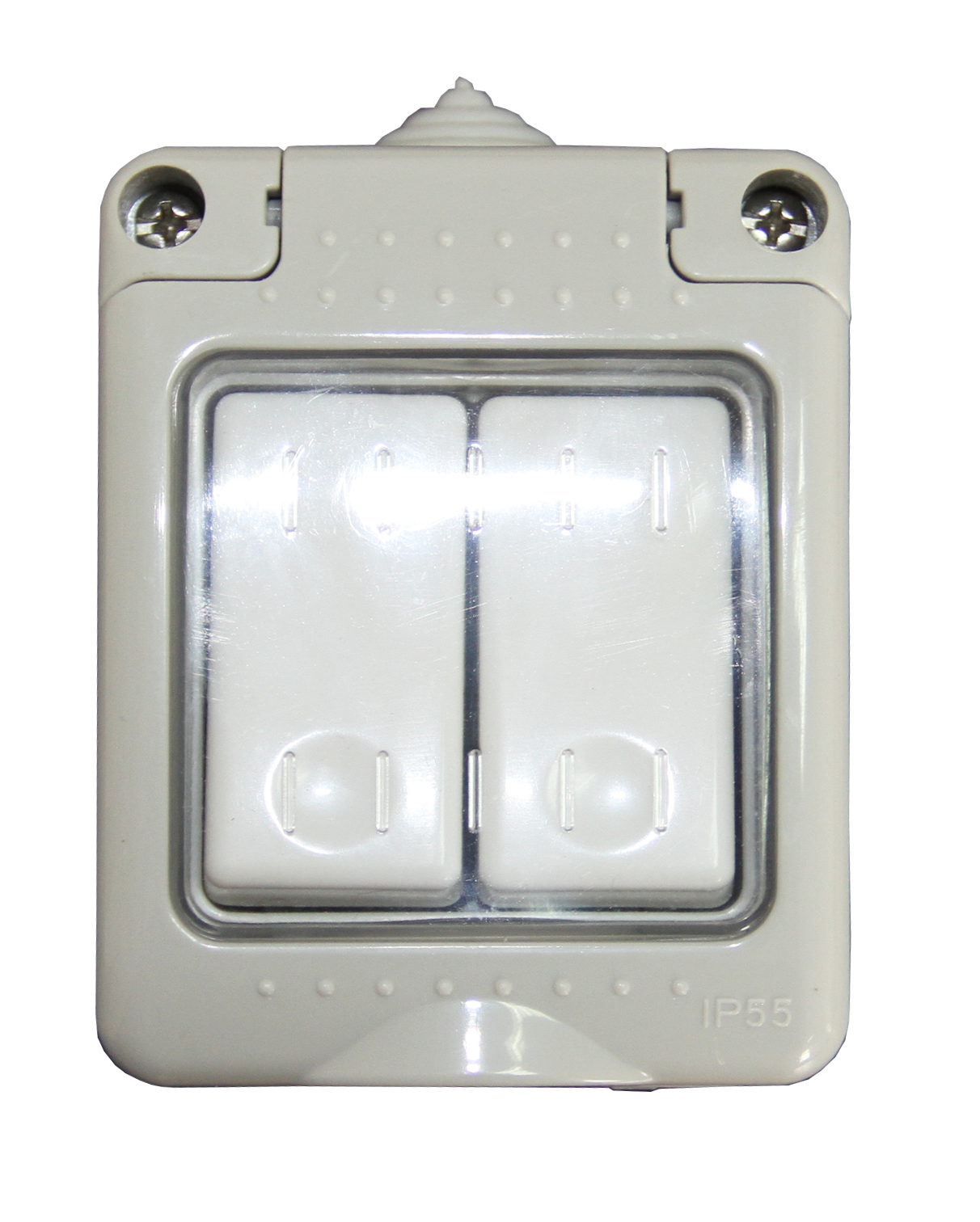 INTRERUPATOR DUBLU PT IP55 10A - PACIFIC INTRERUPATOR DUBLU PT IP55 10A - PACIFIC - imagine 1