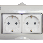 PRIZA SCHUKO DUBLA PT IP55 16A - PACIFIC