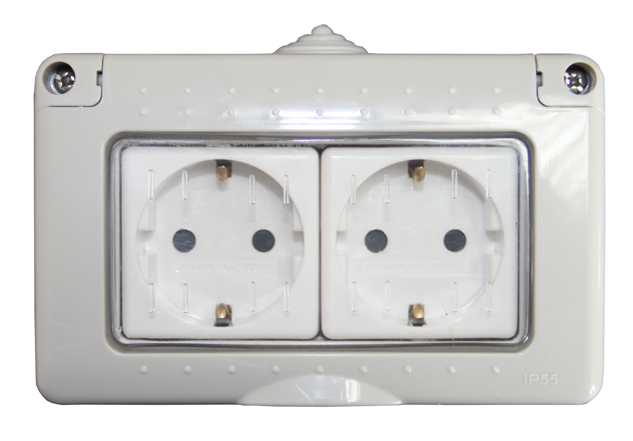 PRIZA SCHUKO DUBLA PT IP55 16A - PACIFIC PRIZA SCHUKO DUBLA PT IP55 16A - PACIFIC - imagine 1