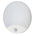 APLICA LED PC ALB 10W CU SENZOR IR 160�/360� CU KIT ILUMINAT URGENTA ?250x50 IP44