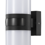 APLICA LED ALUMINIU NEGRU 20W CU SENZOR IR 180� 250X122X80 IP65