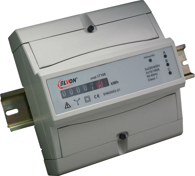 CONTOR ELECTRIC ANALOGIC TRIFAZAT 10(100)A 3X230/400V AC 7M/DIN CONTOR ELECTRIC ANALOGIC TRIFAZAT 10(100)A 3X230/400V AC 7M/DIN - imagine 1